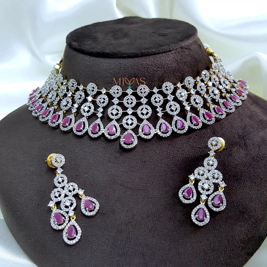 Dazzling AD Stone Bridal Choker