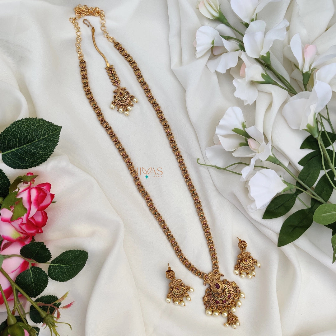 Amazing Floral Design Haram Combo Set