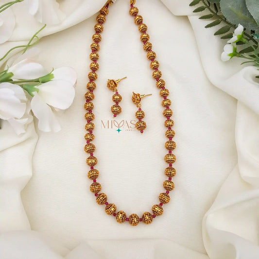 Royal and Stylish Golden Beads Chain