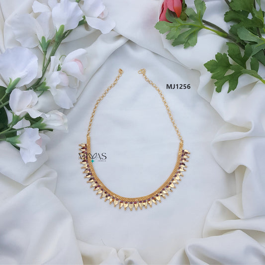 Sara - Kerala Style Gold Tone Sarapoli Necklace