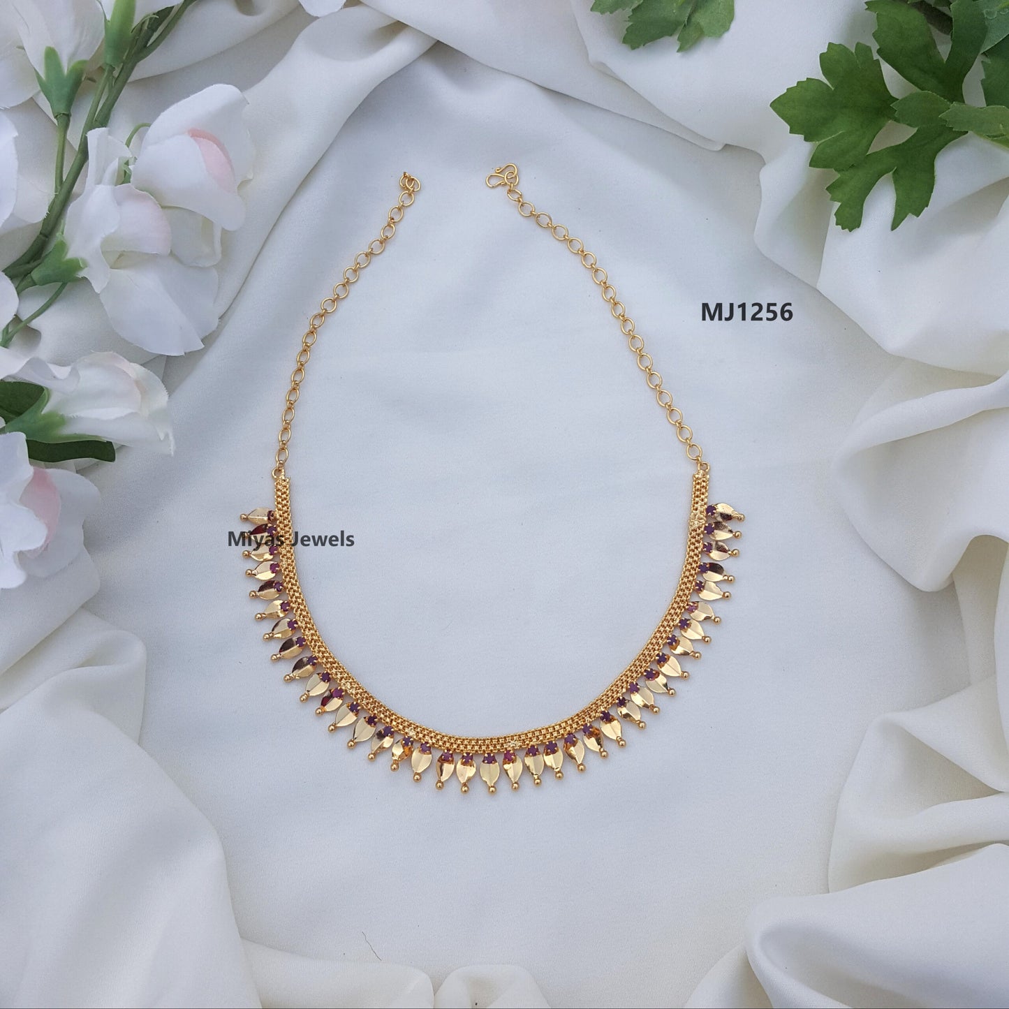 Sara - Kerala Style Gold Tone Sarapoli Necklace