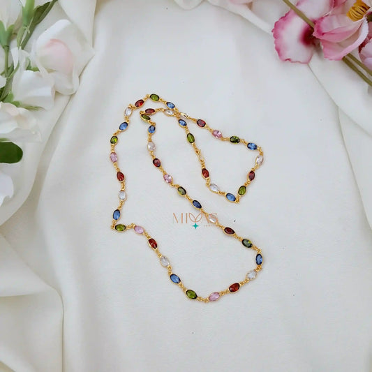 Fashionable Stone Chain - Multi