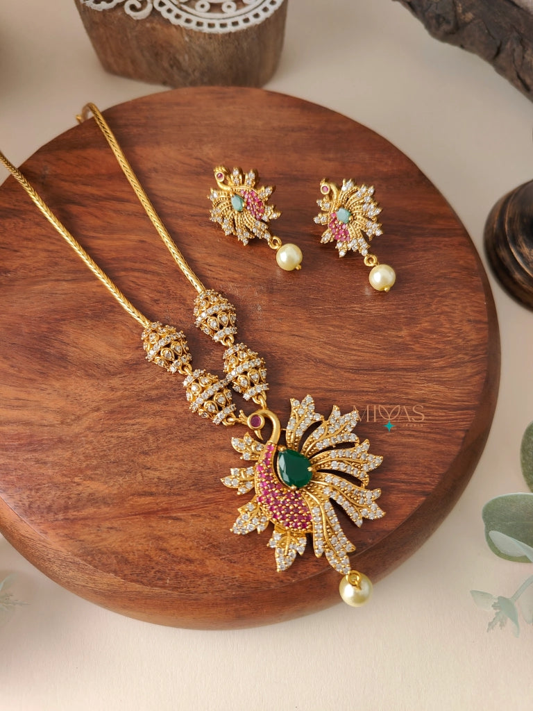 Aara - Peacock Necklace