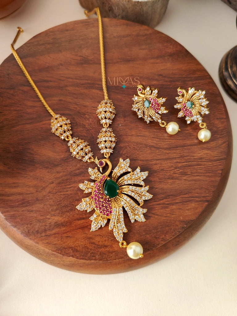 Aara - Peacock Necklace