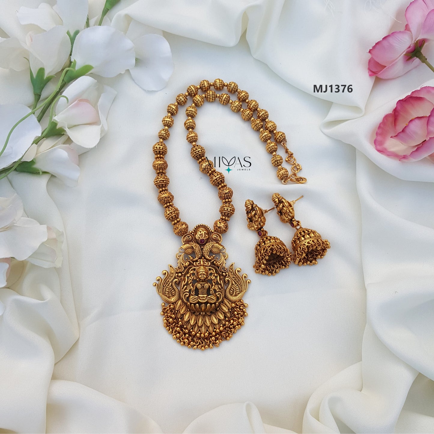 Traditionally Crafted Lakshmi Beaded Haram