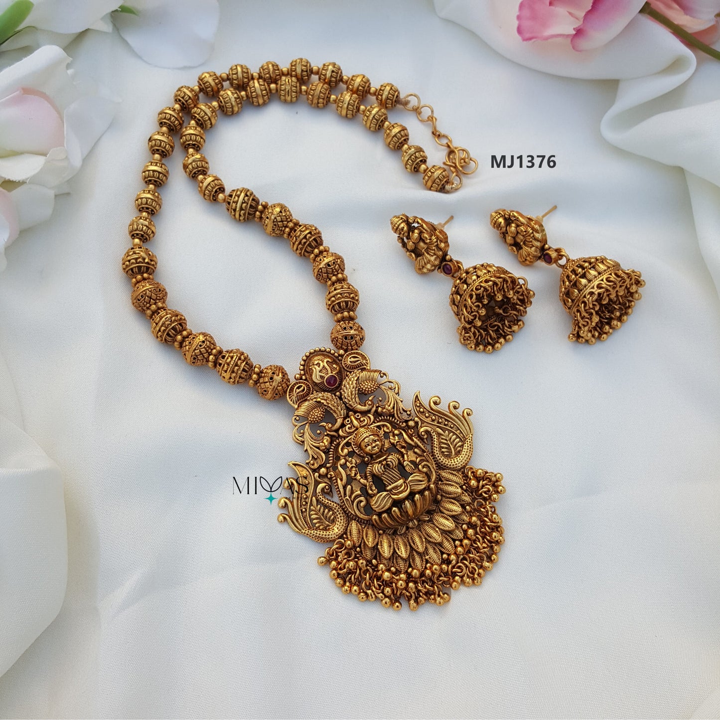 Traditionally Crafted Lakshmi Beaded Haram