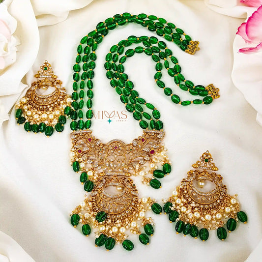 Ethnic Beauty Green Beaded Haram