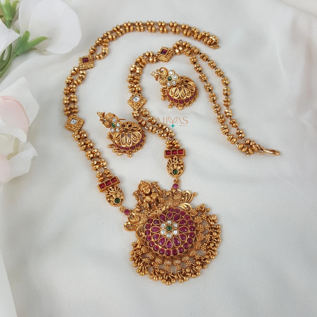 Classic Contemporary Lakshmi Motif Haram