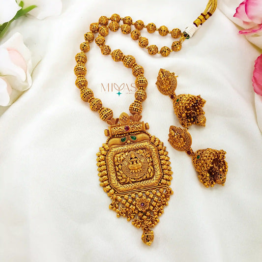 Adorable Lakshmi Pendant Long Haram