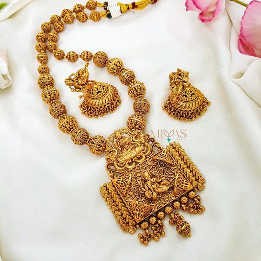 Traditional Ganesha Design Antique Finish Haram