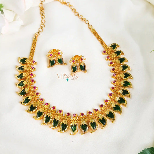 Elegant Kerala Style Mango Necklace