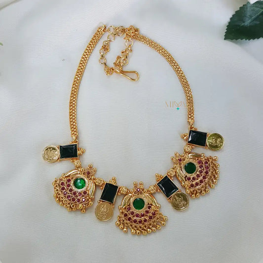 Lovely Gold Replica Palakka Necklace