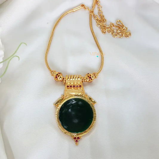 Attractive Kerala style Round Palakka Necklace