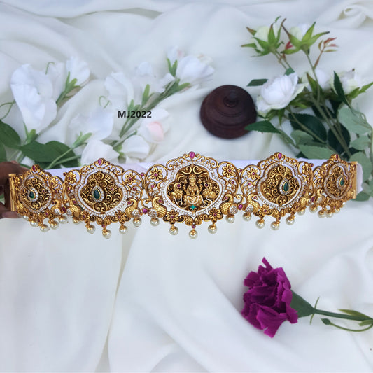 Traditional And Heavily Crafted Lakshmi Devi Rotatable Bridal Hip Belt