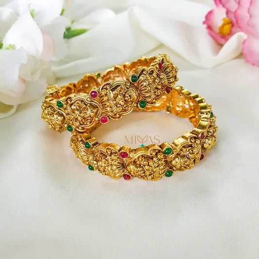 Authentic Traditional Lakshmi Motifs Openable Bangle