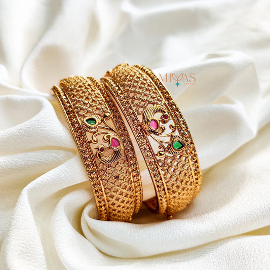 Jasika - Classic Peacock Design Bangles