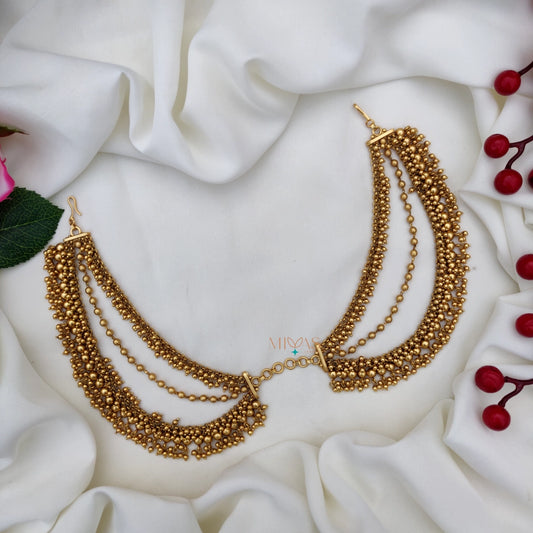 Three Layered Golden Beaded Mattal