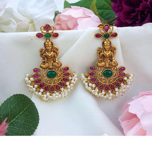 Lovely Lakshmi Kemp stone Earring