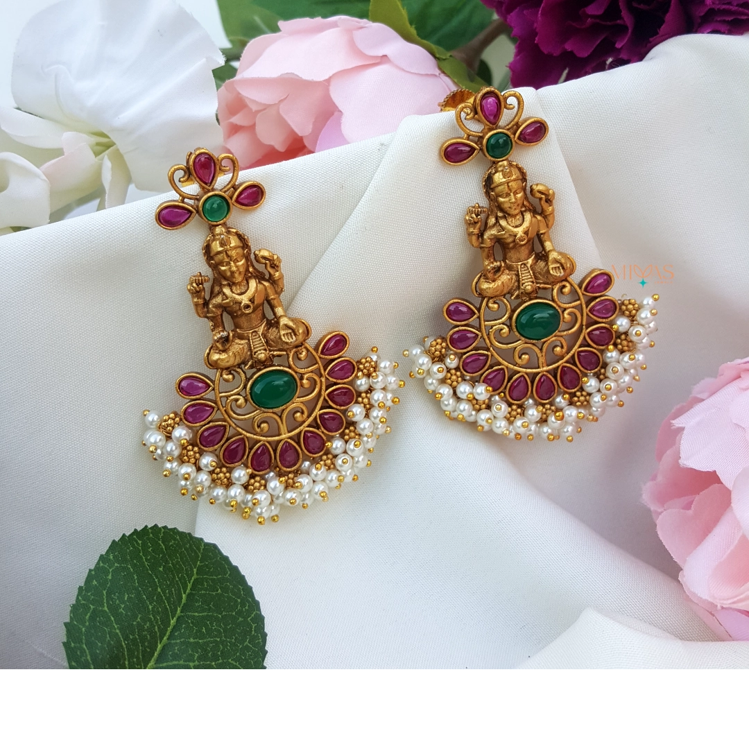 Lovely Lakshmi Kemp stone Earring