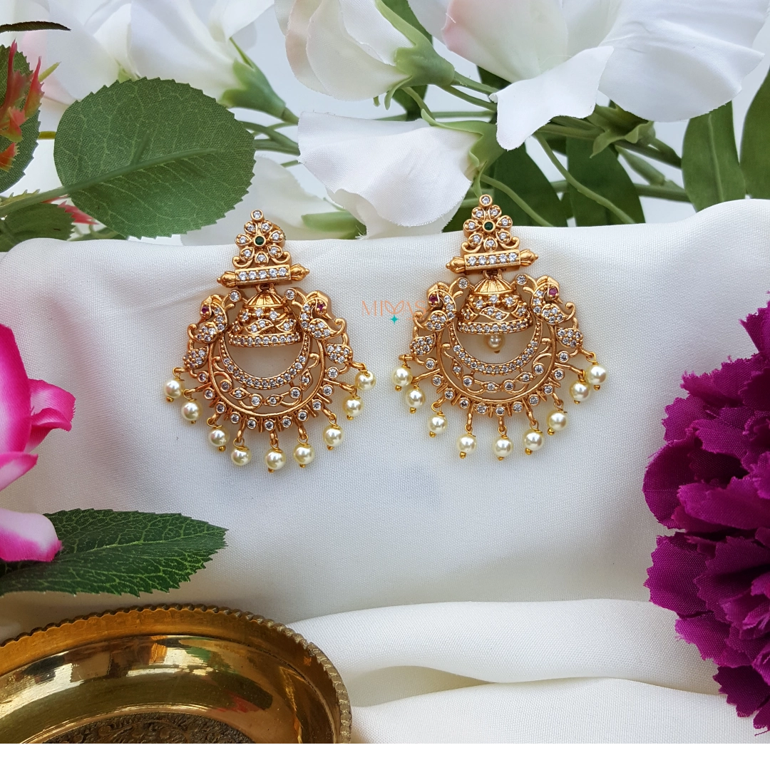 Lovely AD Stone Chandbali Earring