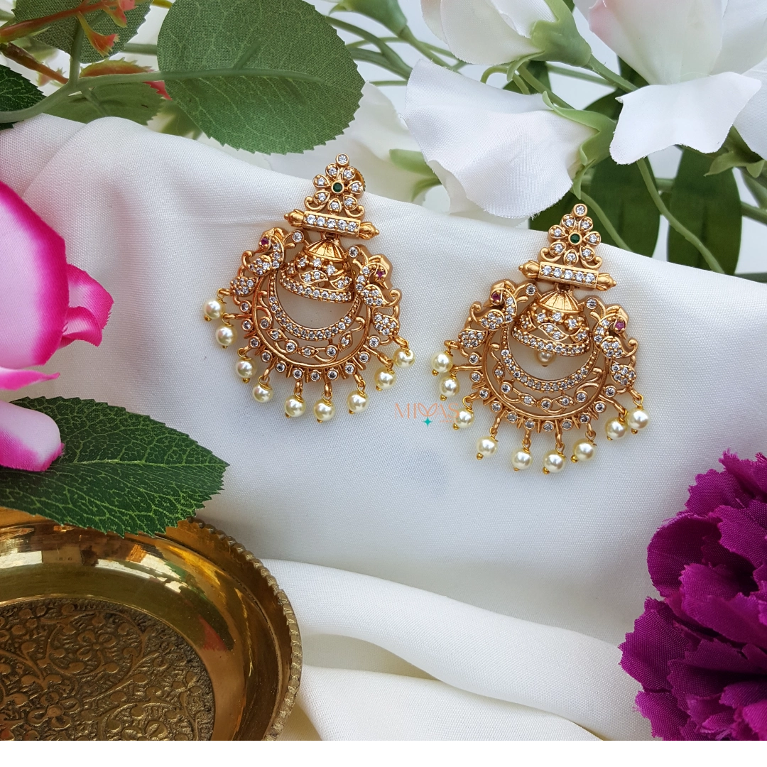 Lovely AD Stone Chandbali Earring