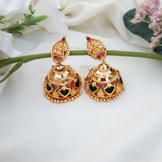 Traditional Lakshmi Palakka Jhumka