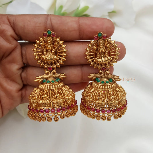 Traditional Grand Lakshmi Jhumka - Mutli