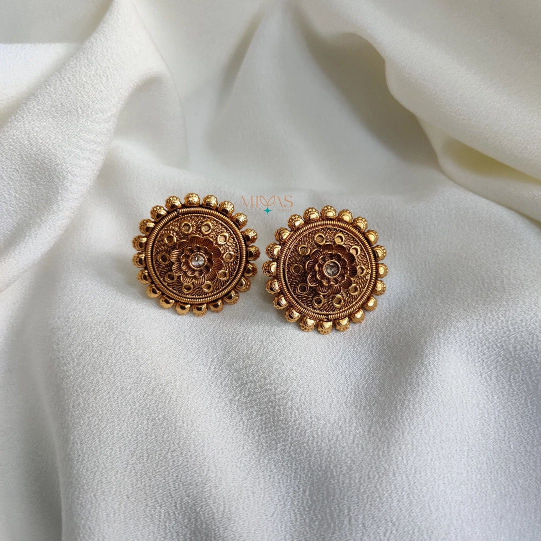 Classic Contemporary Floral Earring