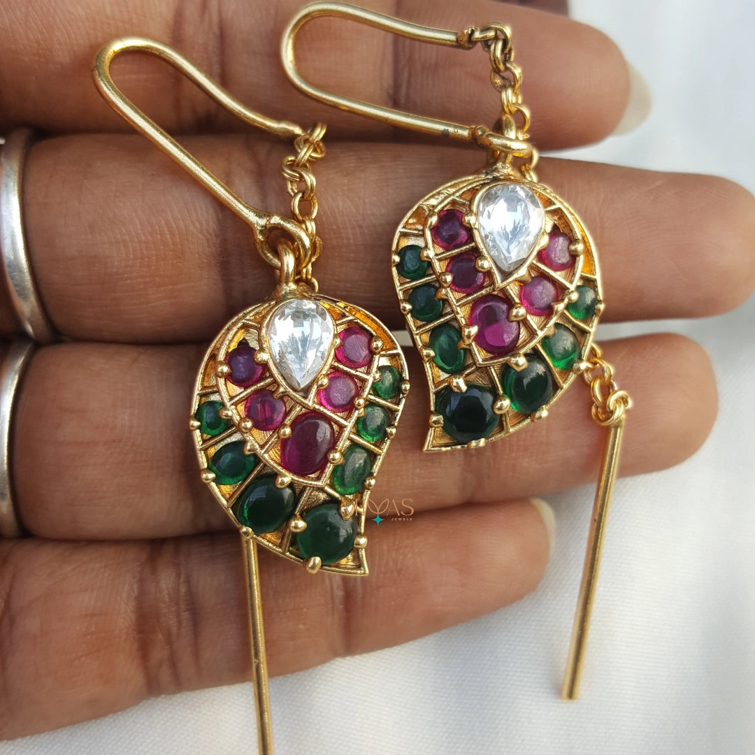 Multi Mango Kemp Jhumka