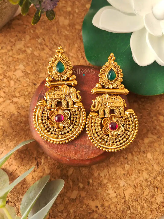 Mithuna - Elephant Earring - Multi