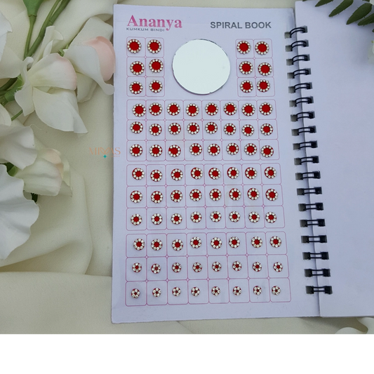 Unique White Stone Round Shape Bindi Book