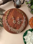 Elza – AD Stone Leafy Necklace – MJ1005-1N