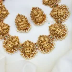 Elegant Lakshmi Necklace With Pearl-MJ1126-1