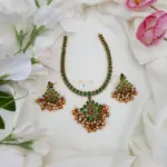 Beautiful Green Attigai Necklace-MJ1194-1
