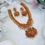Grand Radha Krishna Matt Finish Necklace-MJ1225-3