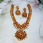 Grand Radha Krishna Matt Finish Necklace