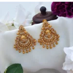 Chandbali Design Golden Beads Earrings – MJ5031-1