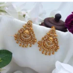 Chandbali Design Golden Beads Earrings – MJ5031-1