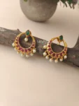 Mithra – Chandbali Kemp Stone Earring – MJ5037-N2