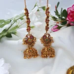 Lovely Peacock Jhumka With Mattal – MJ5055-3