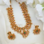 Gorgeous Guttapusalu Necklace With Pearl