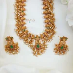 Gorgeous Guttapusalu Necklace With PearlGorgeous Guttapusalu Necklace With Pearl-MJ1107-2