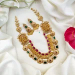 Traditional Double Layered Lakshmi Coin Necklace-MJ1119-3