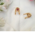 Nihara – Flower Design Vanki Type Finger Ring – Ruby – MJ6053-1
