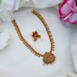 Stunning Beauty Lakshmi Motif Necklace-MJ1221-2