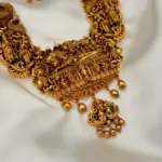 Trendy and Minutely Crafted Sri Vishnu 3D Nakshi Haram-MJ1339-1