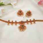 Attractive Traditional Kemp Stone Necklace-MJ1350-3
