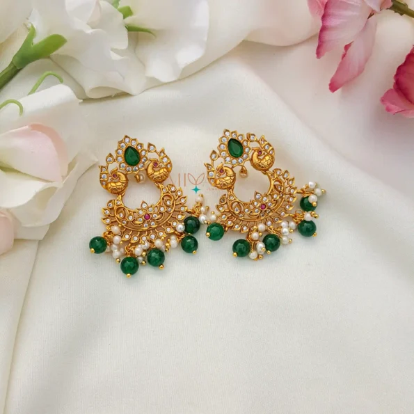 Adorable Look AD Stone Haram With Pearls