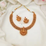 Beautiful Lakshmi Design Short Necklace