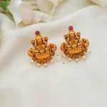 Beautiful Lakshmi Design Short Necklace-MJ1362-2
